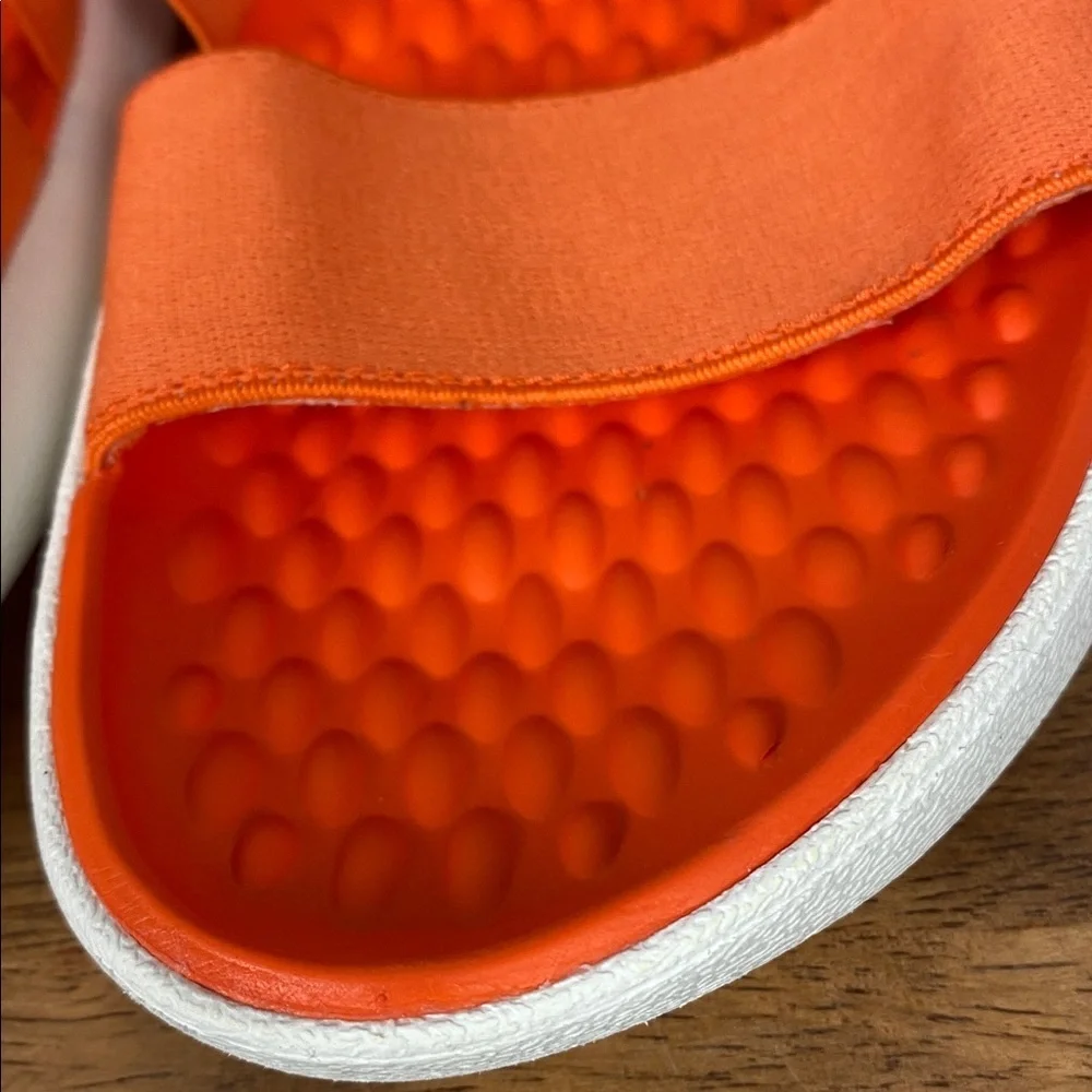 CROCS LiteRide Fresco Sling Back Vibrant Orange Strappy Sandals Sz 10 - Picture 9 of 14